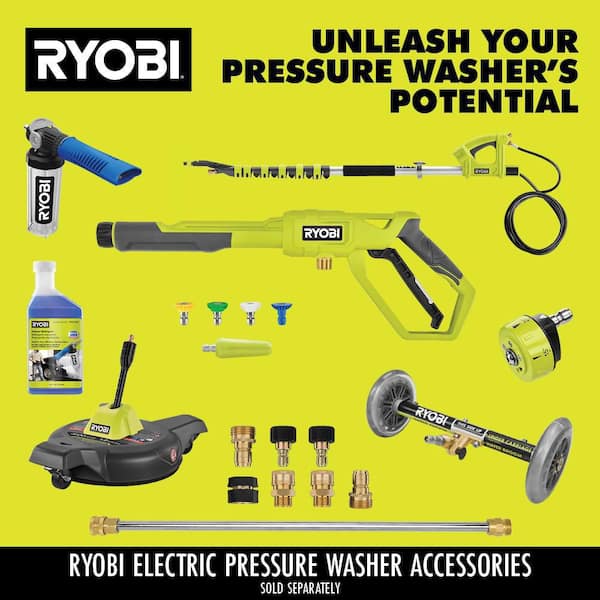 RYOBI 2500 PSI 1.2 GPM Cold Water Electric Pressure Washer and 12