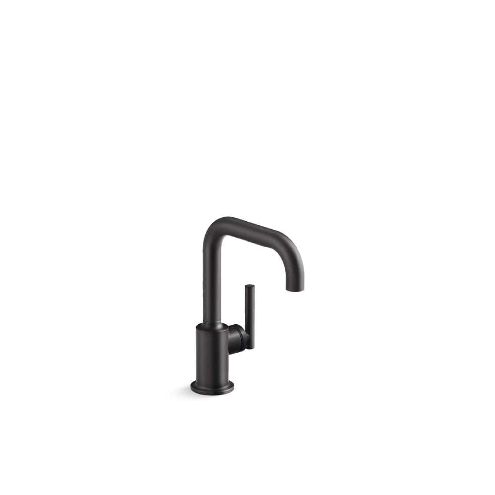 KOHLER Purist Single-Handle Beverage Faucet in Matte Black