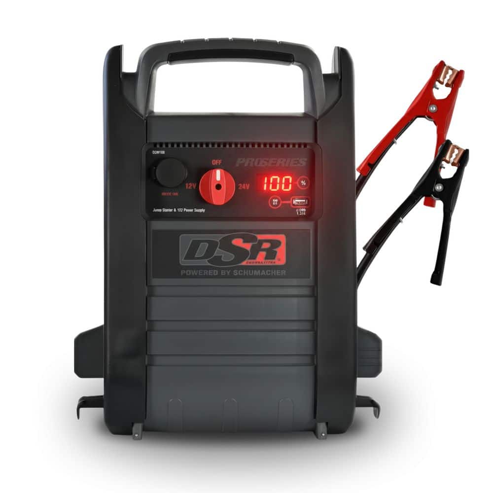 DSR Pro 4400A Jump Starter and Portable Power Station, 12V DC and 2.1A USB Charging, For Heavy-Duty 12V/24V Vehicles