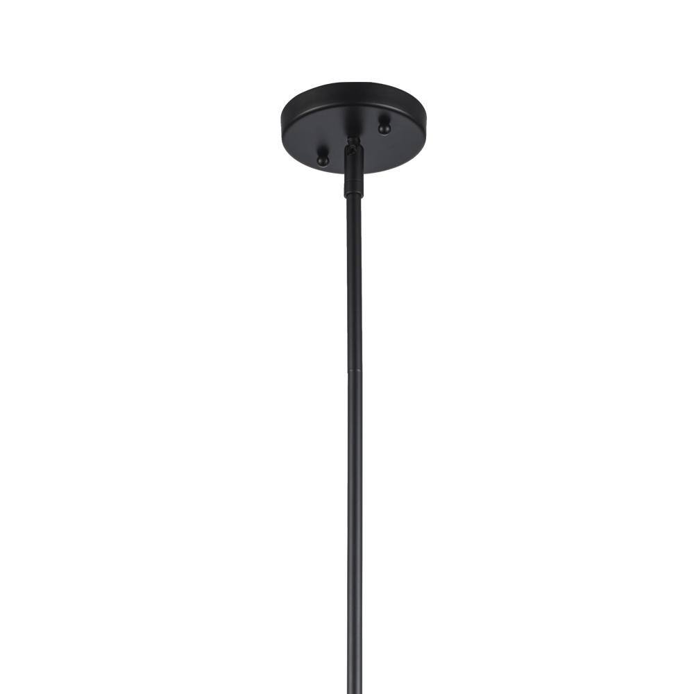 Black Modern Tapered Glass Pendant Light
