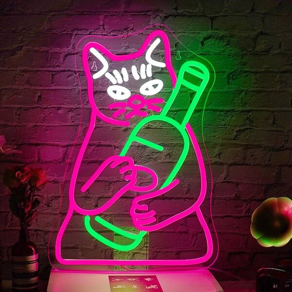Afoxsos Open Neon Sign Series Square Acrylic LED Neon Open Sign