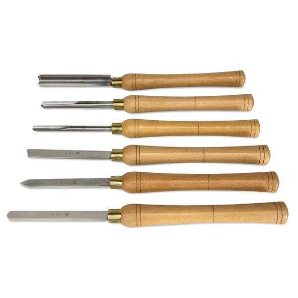 6 Piece Wood Chisel Set with Wood Handles 6 Piece Wood Chisel Set with Wood Handles