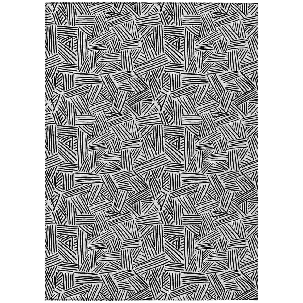 Chantille Machine Washable Indoor/Outdoor Abstract ACN2648 White 3 ft. x 4 ft. Area Rug price history on PriceWatchPro