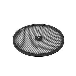 The Peak 22 in. Steel Round Spark Screen and Screen Lift for Patio Fire Pit