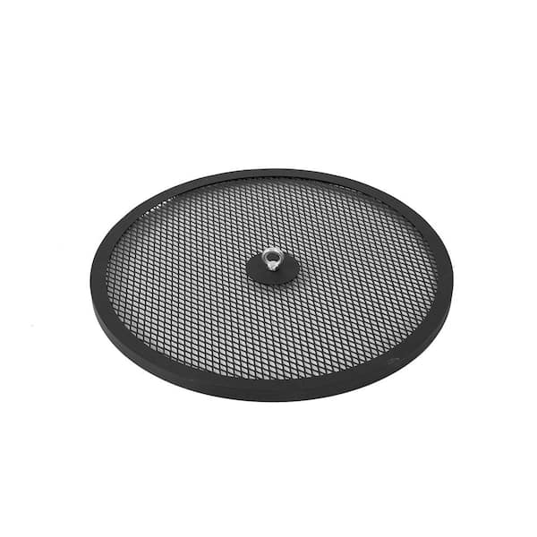 The Peak 22 in. Steel Round Spark Screen and Screen Lift for Patio Fire Pit