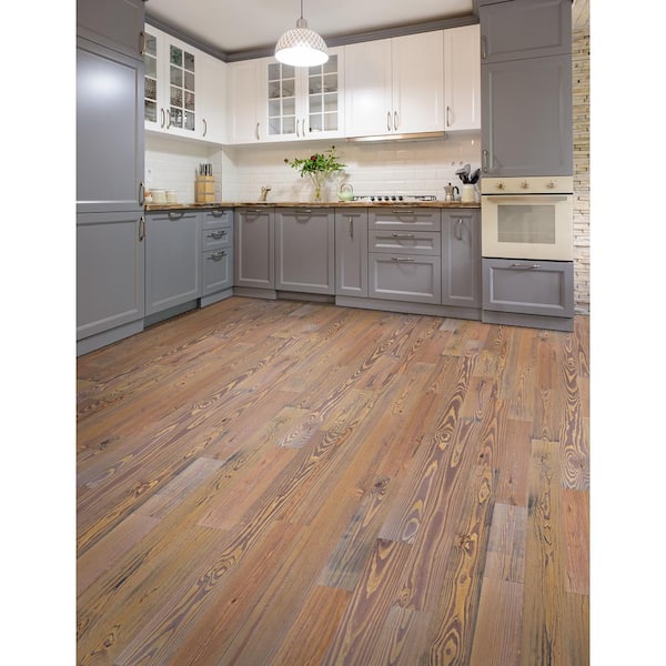 Roasted Pine 3/4 in. T x 5-1/8 in. W Hand Scraped Solid Hardwood Flooring (23.3 sq.ft./ case)