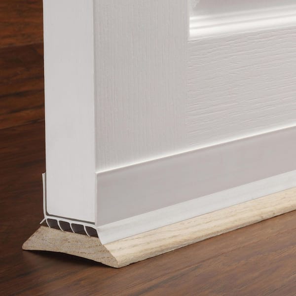 Buy 36 in. White Vinyl UShape Cinch SlideOn Under Door Seal Online at