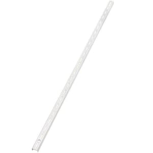 46 in. White Single Track Upright for Wood or Wire Shelving