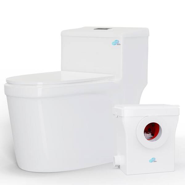 Simple Project One-Piece 0.8/1.28 GPF Dual Flush, Elongated Toilet, in  Gloss White, Seat Included HD-US-OT-2-03 - The Home Depot