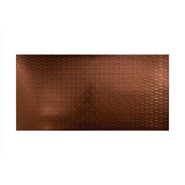 Fasade Connect 96 in. x 48 in. Decorative Wall Panel in Oil Rubbed Bronze