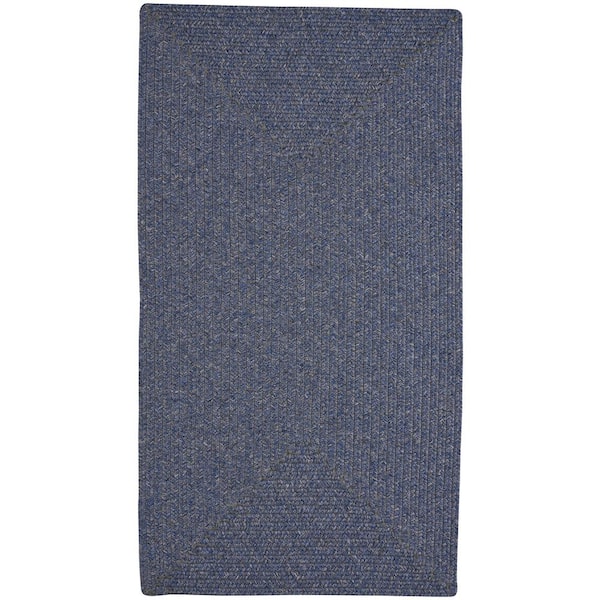 Candor Concentric Blue 5 ft. x 8 ft. Area Rug