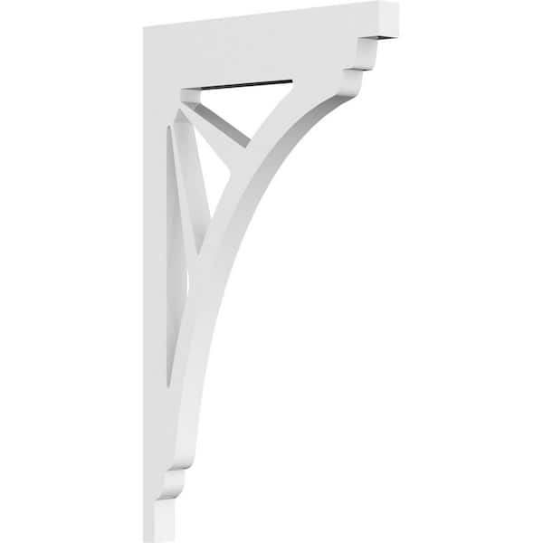 Ekena Millwork 5/8 in. W x 11 in. H x 10 in. D PVC Naple Bracket