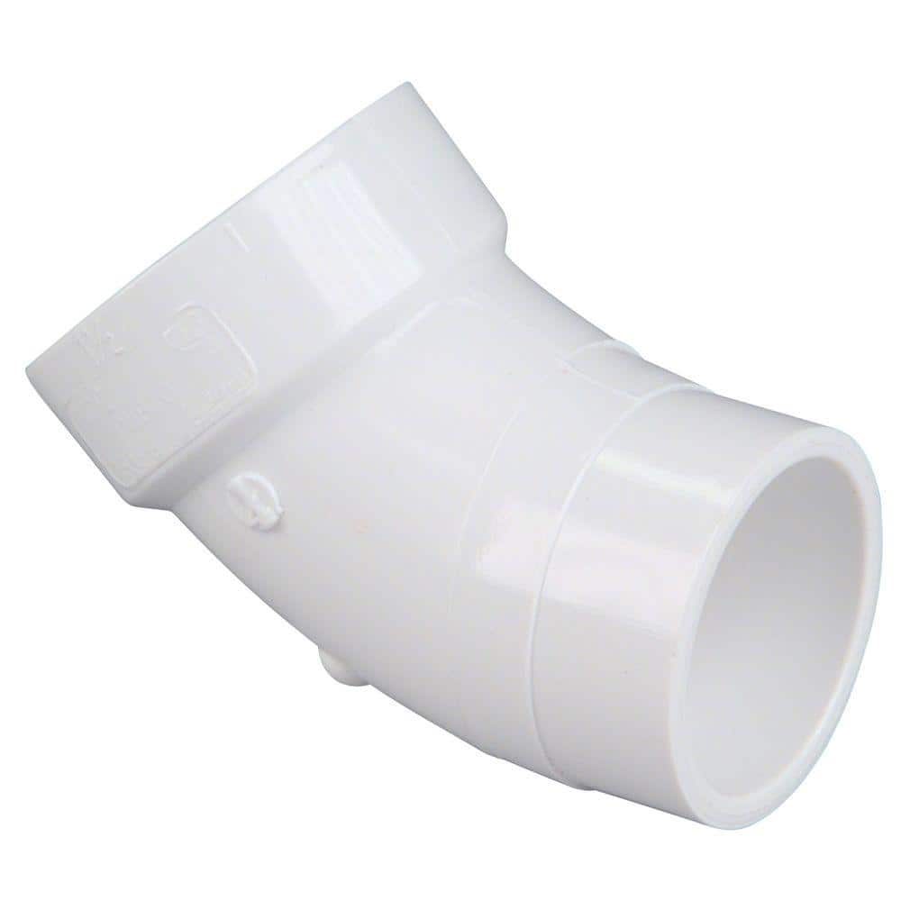 UBCBW45SSH ２つ NIBCO 2 in. PVC DWV 45-Degree Spigot x Hub Street Elbow