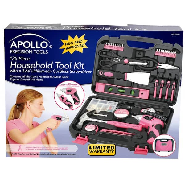 Apollo 56-Piece Auto Tool Kit in Zippered Case