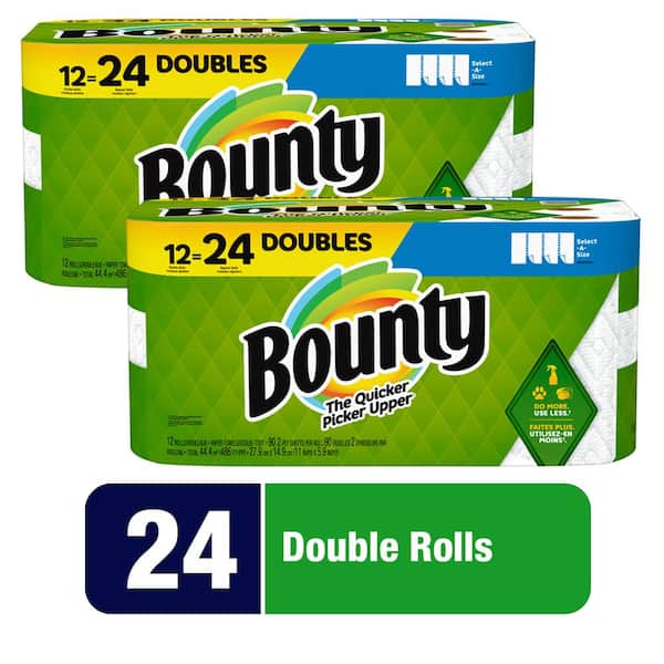 Bounty White, Select-A-Size Paper Towels (24 Double Rolls)