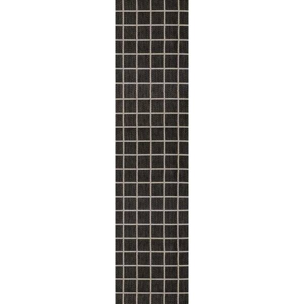 Grid Modern Squares Dark Gray/Cream 2 ft. x 8 ft. Indoor/Outdoor Runner Rug