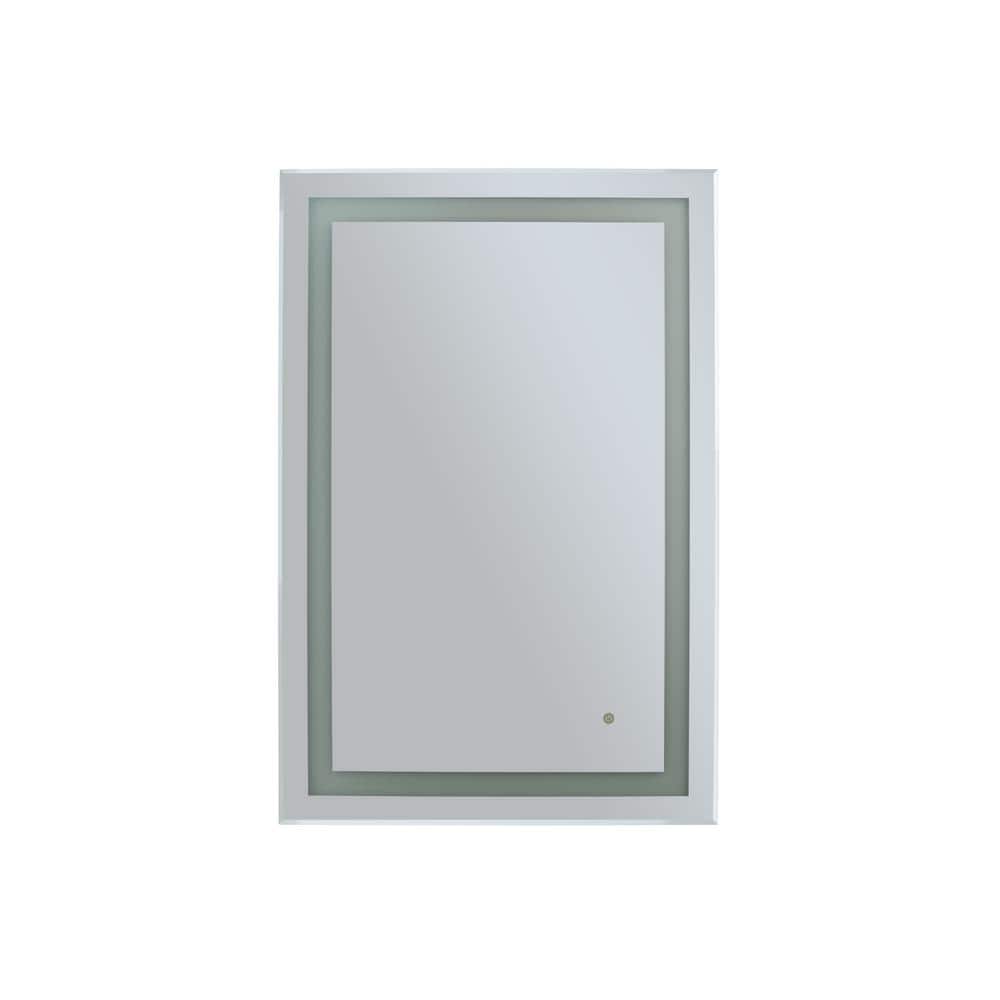 Audrey Frameless Rectangular LED Vanity Mirror 36" x 24"