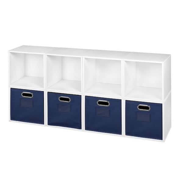 Regency 26 in. H x 52 in. W x 13 in. D White Wood 12-Cube Organizer