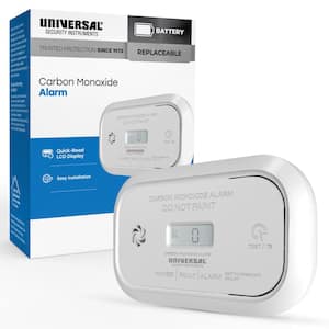 AA Battery Powered Carbon Monoxide Detector with Digital Display