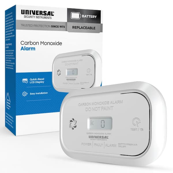 AA Battery Powered Carbon Monoxide Detector with Digital Display