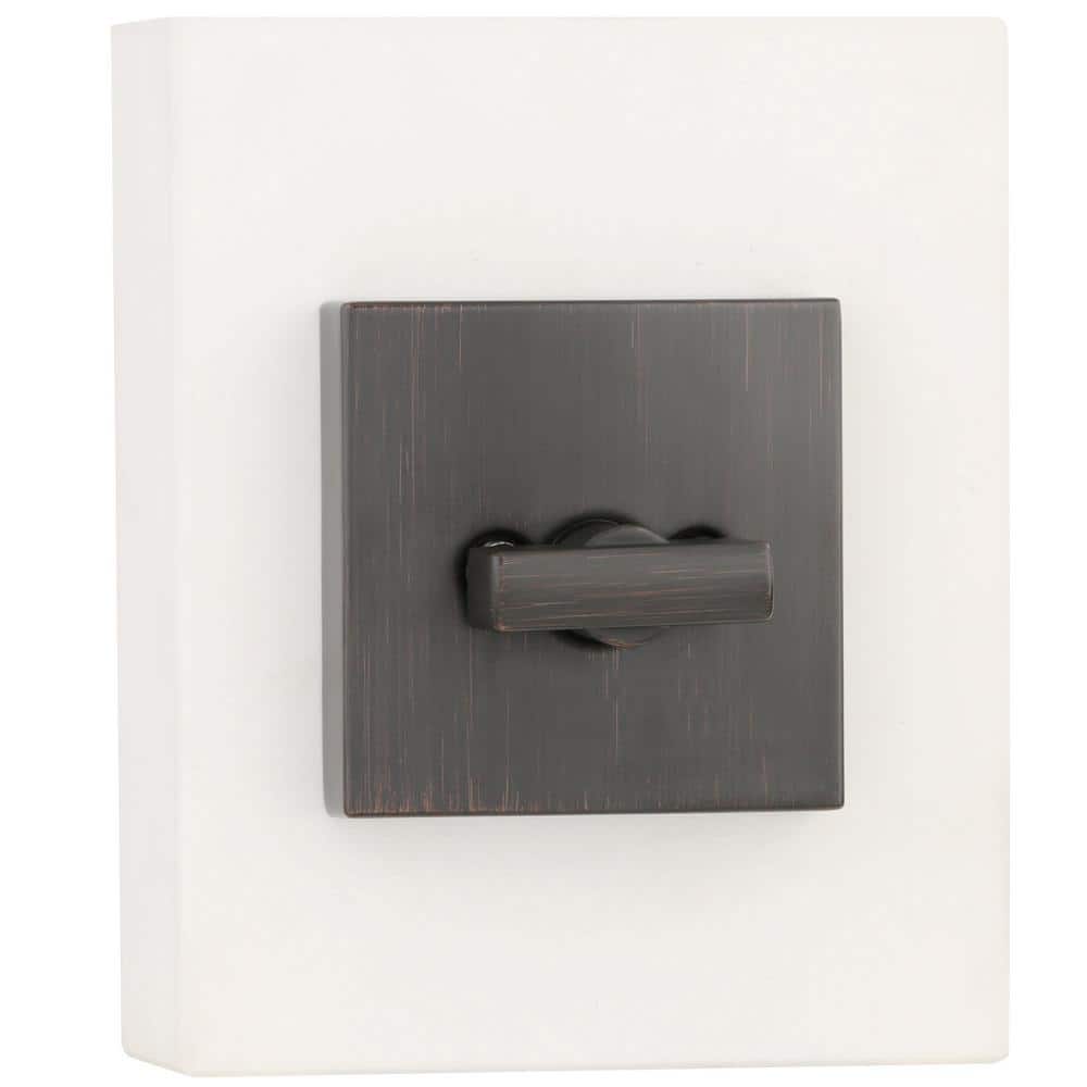 Venetian Bronze Square Single Cylinder Deadbolt with SmartKey Security