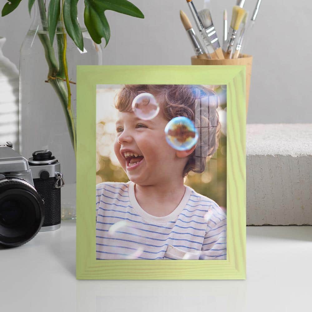 Mint Green 6x8 Matte Wood Picture Frame with Glass