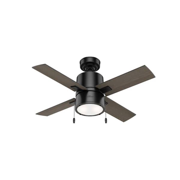 Hunter - Beck 42 in. LED Indoor Matte Black Ceiling Fan with Light