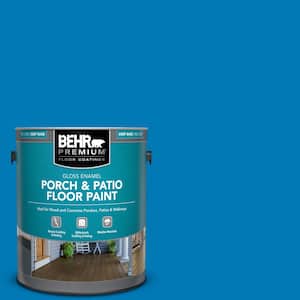 1 gal. #P500-6 Deep River Gloss Enamel Interior/Exterior Porch and Patio Floor Paint