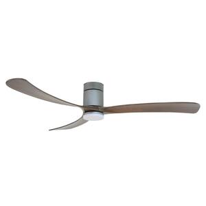 Curva 72 in. Titanium Body and Black Walnut Wood Blade Voice Activated Smart Ceiling Fan