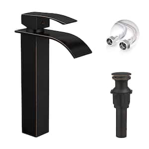 BWE Waterfall Single Hole Single Handle Bathroom Vessel Sink