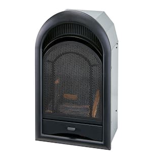 Ventless Fireplace Insert Thermostat Control Arched Door - 10,000 BTU