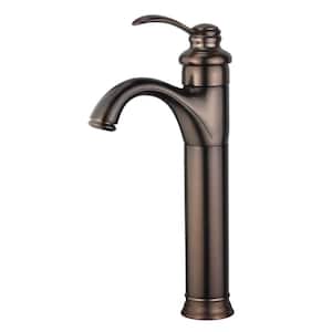 Madrid Single Hole Single-Handle Bathroom Faucet with Overflow Drain in Oil Rubbed Bronze