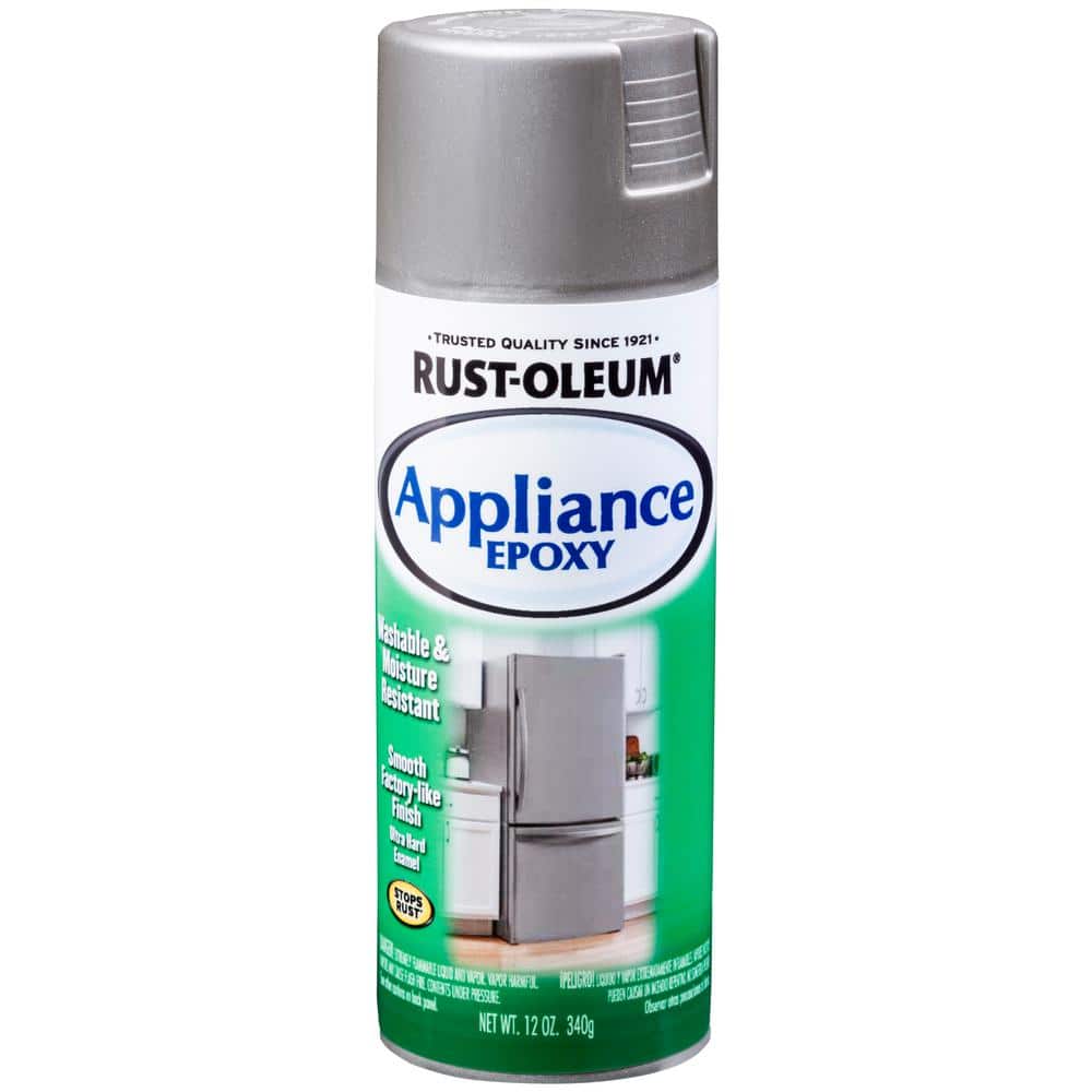 Rust-Oleum 7887830-6PK Specialty Appliance Epoxy Spray Paint, 12 oz, Stainless Steel, 6 Pack