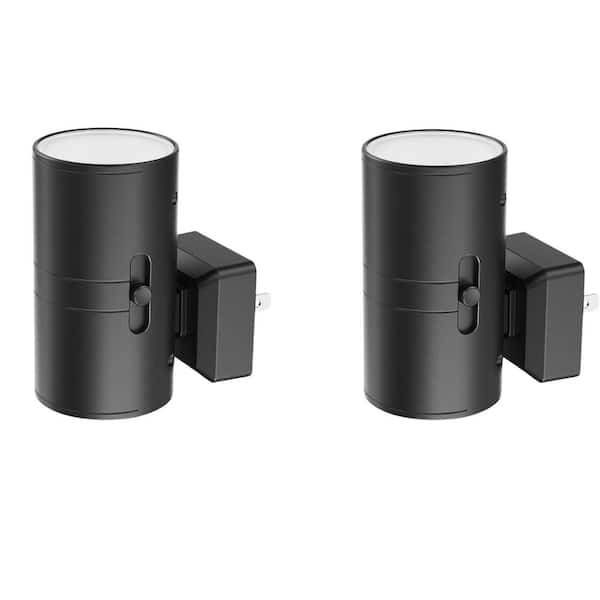 Lukyamzn Modern LED Bright Night Light Plug, Decorative Dimmable with Light Sensor for Bedroom & Hallway, Daylight White (2 Pack)