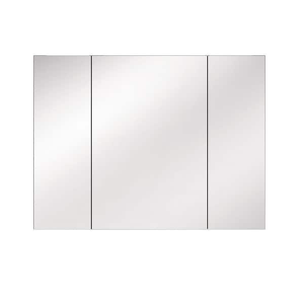 WYonder 40 in. W x 30 in. H Rectangular Aluminum Recessed/Surface Mount Medicine Cabinet with Mirror