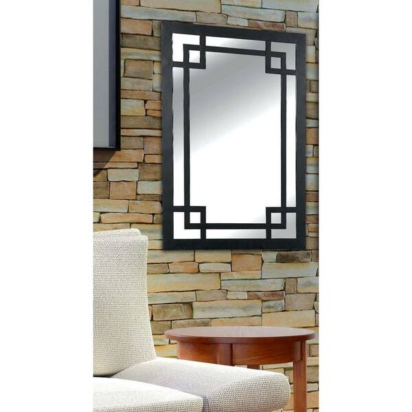 Unbranded Jacob 42 in. H x 28 in. W Metal Framed Mirror