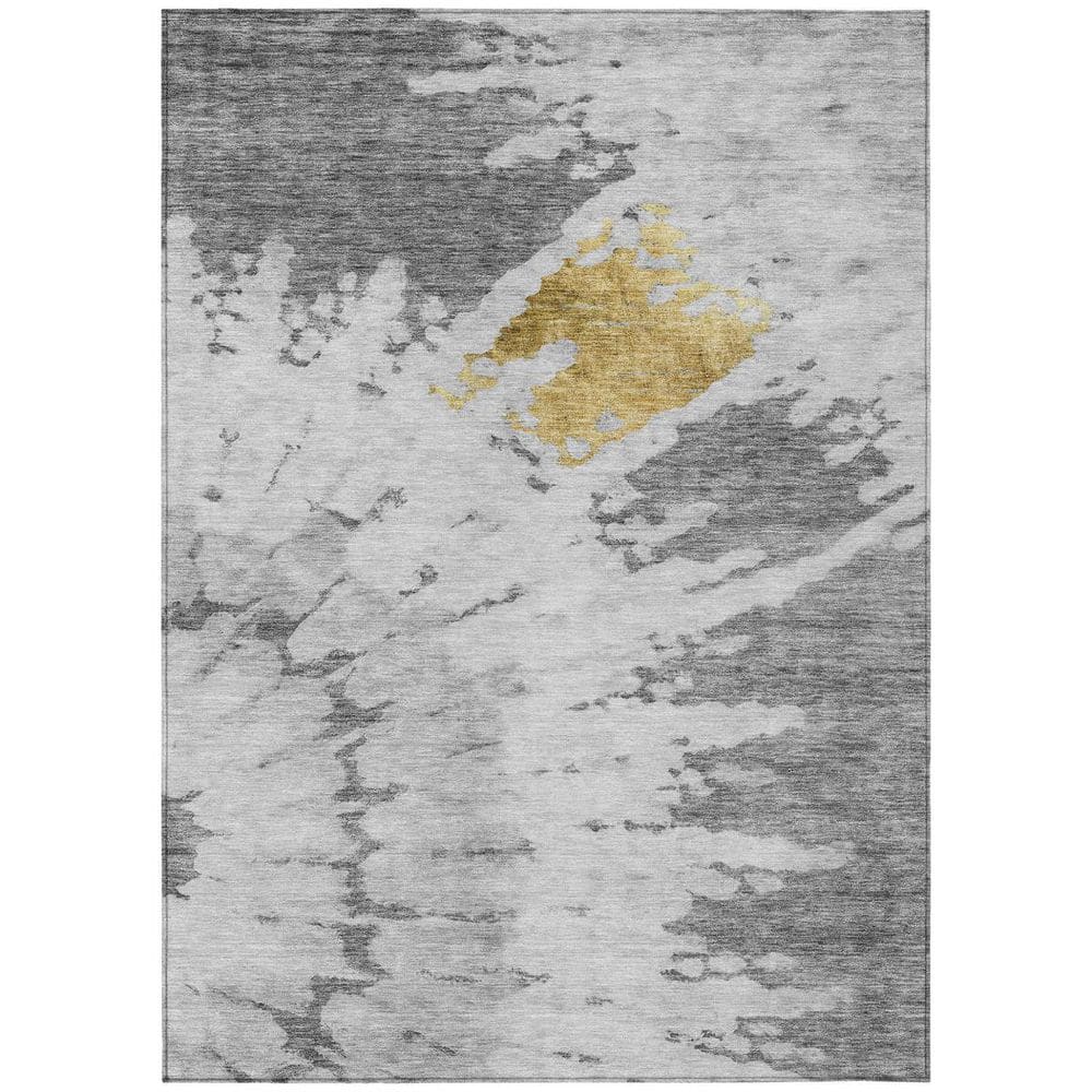 Gray, Silver, Charcoal 10 ft. x 14 ft.  Woven Abstract Polyester Rectangle Indoor / Outdoor Area Rug price history on PriceWatchPro