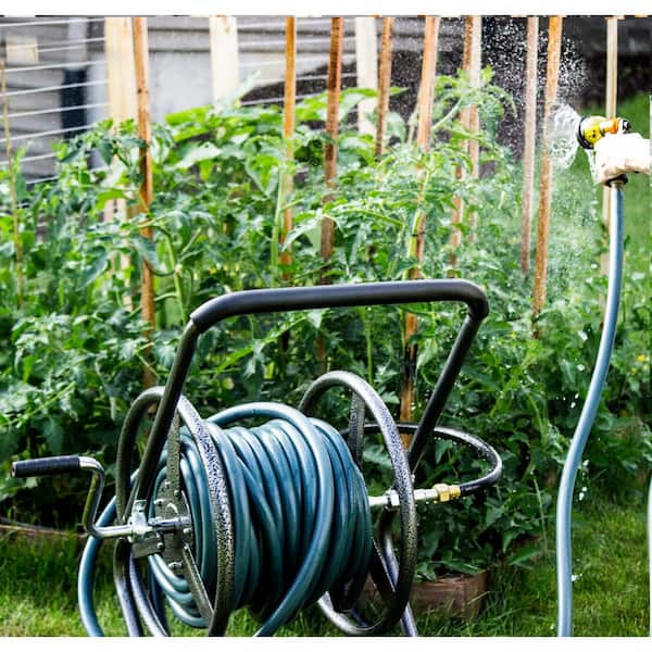Garden hose reel Standing or wall mounted hose cart, 1/2 inch hose