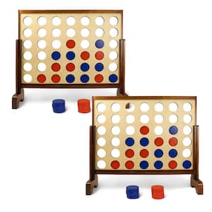 33 in. L 4-in-a-Row Backyard Multi Player Game (2-Pack)