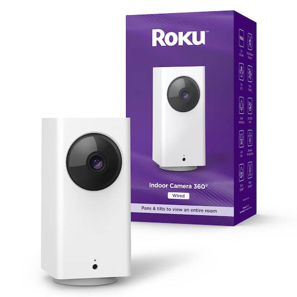 Smart Home Plug-In Indoor Camera 360° WiFi-connected Security Camera, White