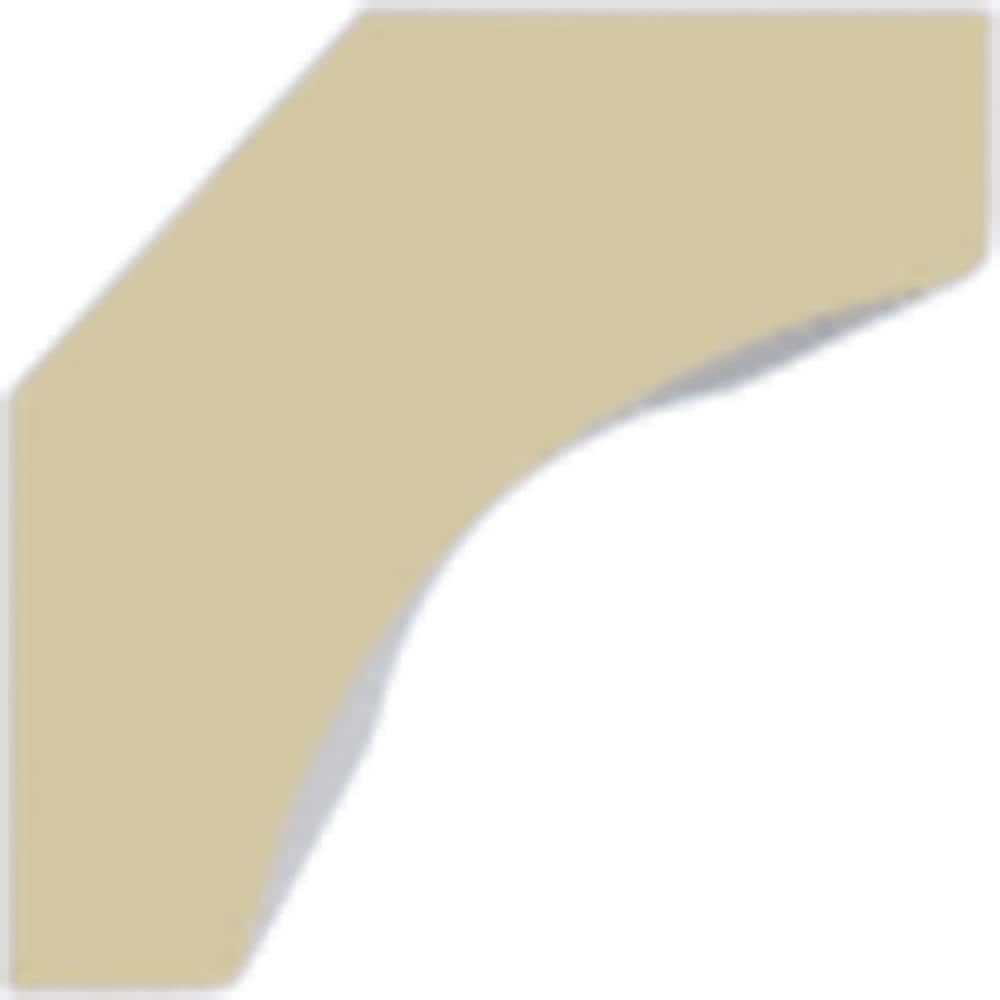 Traditional White Polyurethane Crown Moulding, 94.5" Length