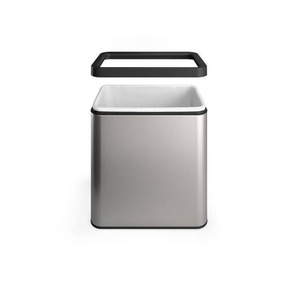 KOHLER 25-Liter Open-Top Trash Can in Black Stainless 31314-BST KOHLER 25-Liter Open-Top Trash Can in Black Stainless 31314-BST