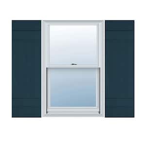 14 in. W x 48 in. H TailorMade Four Board Joined (2 Batten), Board-n-Batten Shutters - Midnight Blue