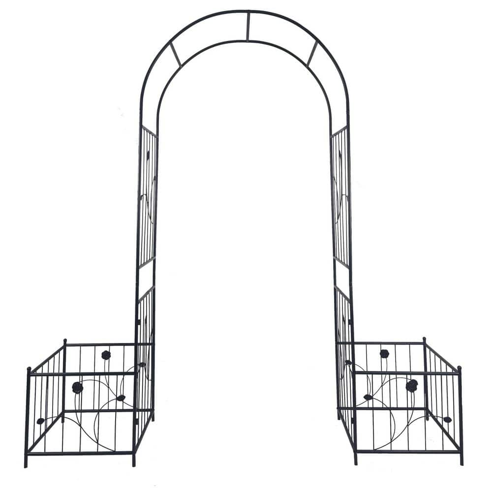 79.5 in. W x 19.7 in. D x 86.6 in. H Garden Arch Trellis for Climbing Plant