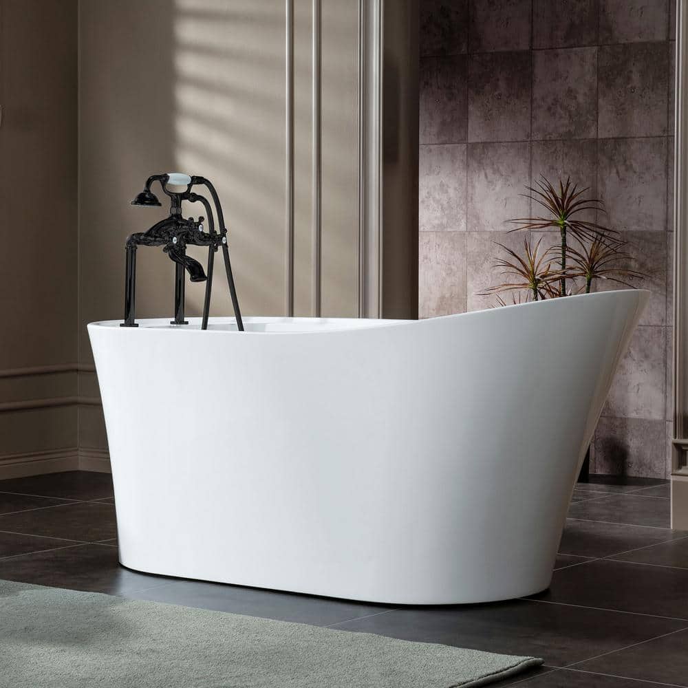 Matte Black Triple Handle Tub Deck Mount Faucet with Handshower