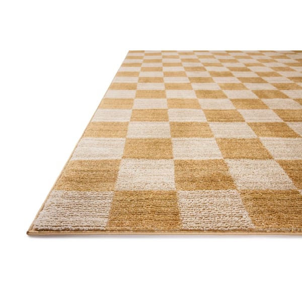 Chris Love Julia Calvin Apricot / Ivory 7 ft. 1 x 10 ft.  Contemporary Area Rug