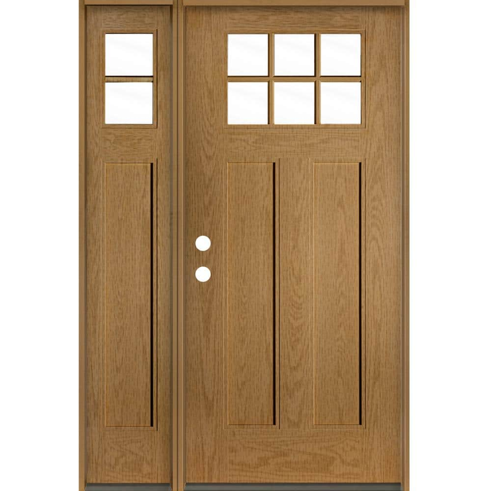 Krosswood Doors PINNACLE Craftsman 50 In. X 80 In. 6-Lite Right-Hand ...