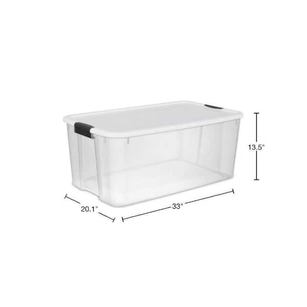 Sterilite 116-Qt Latching Storage Box 4-Pack & 18-Qt Latching Storage Box 6-Pack