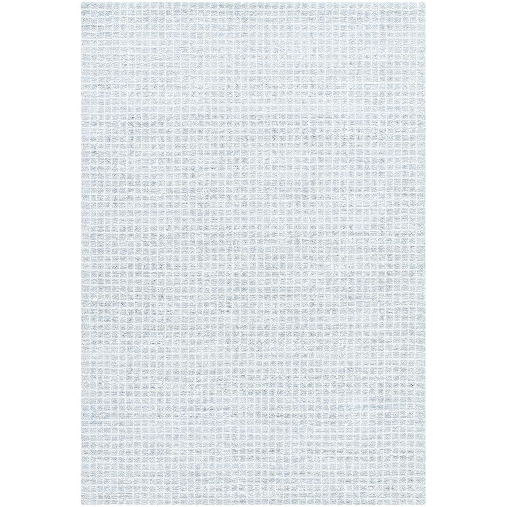 Livabliss Vivir Andreas Pale Blue Modern 5 ft. x 8 ft. Indoor Area Rug