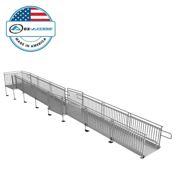 EZ-ACCESS PATHWAY HD 34 ft. Aluminum Code Compliant Modular Wheelchair Ramp System